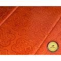 Wholesale African Clothing Garment Fabric 5 Yards/bag Orange Damask Fabric 100% Cotton Hand Made Guinea Brocade